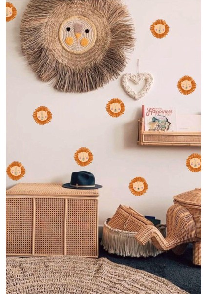 Minik Aslan Yüzü Çocuk Bebek Odası Duvar Sticker modelleri