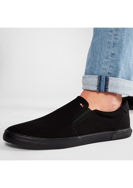 Erkek Tommy Hilfiger Erkek Iconic Slip On Vulcanized Sneaker FM0FM00597