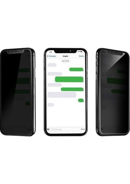 Innomi Xiaomi Redmi Note 8 Privacy Hayalet Temperli Cam Ekran Koruyucu