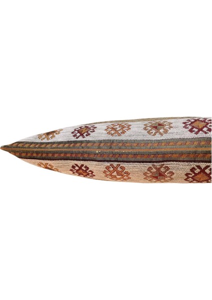 Şerit Desenli Krem Kırlent Kılıfı 45CM*45CM