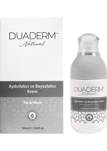 Yüz ve Vücut Aydınlatıcı & Beyazlatıcı Krem 100 ml