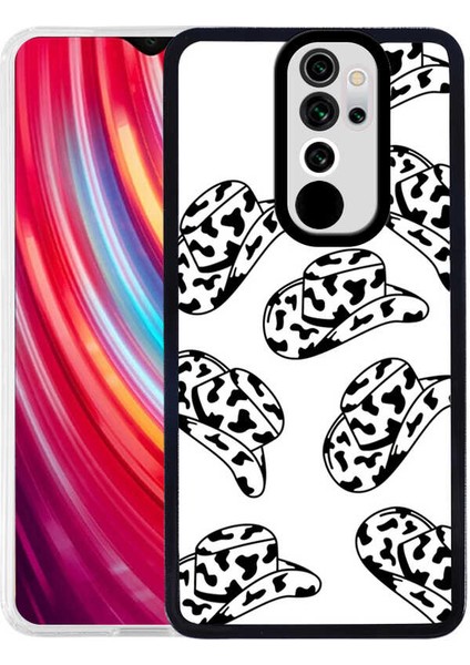 Xiaomi Redmi Note 8 Pro Kılıf M-Fit Kovboy Şapka Desenli Kapak Hat NO5 Renkli