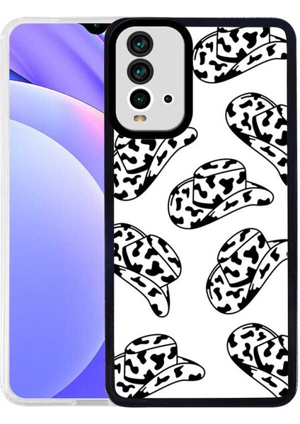 Xiaomi Redmi 9 4g Kılıf M-Fit Kovboy Şapka Desenli Kapak Hat NO5 Renkli