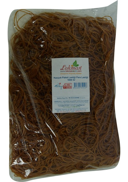Kauçuk Paket Lastiği Para Lastiği 1000 gr Paket
