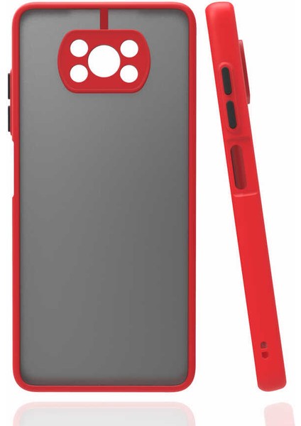 Xiaomi Poco X3 Kılıf Kamera Korumalı Arkası Sert Mat Kılıf