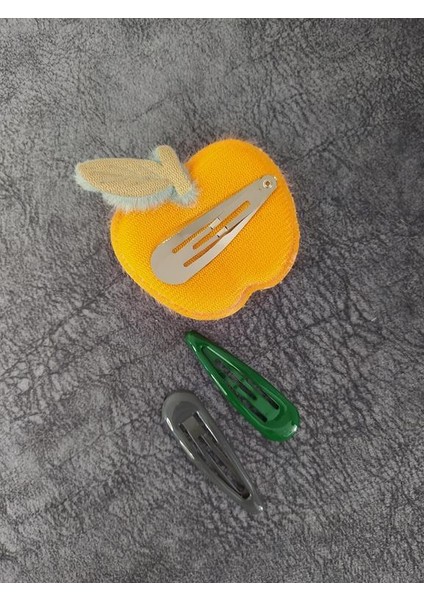 Elma Meyveli Renkli Peluş Çıt Çıt Toka 11423 fiyatları