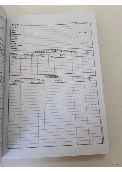 Sulama Kooperatifi Ortak Pay Defteri 600 Sayfa fiyatları