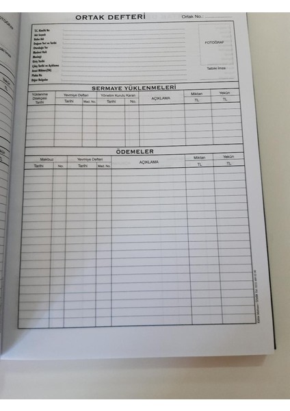 Su Ürünleri Kooperatifi Ortak Pay Defteri 400 Sayfa fiyatları