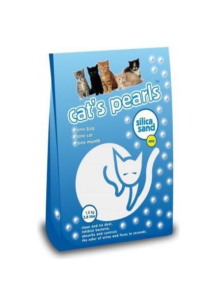 Cat's Pearls Hijyenik Silika Kedi Kumu 6x3,8 Lt (1,6 Kg)