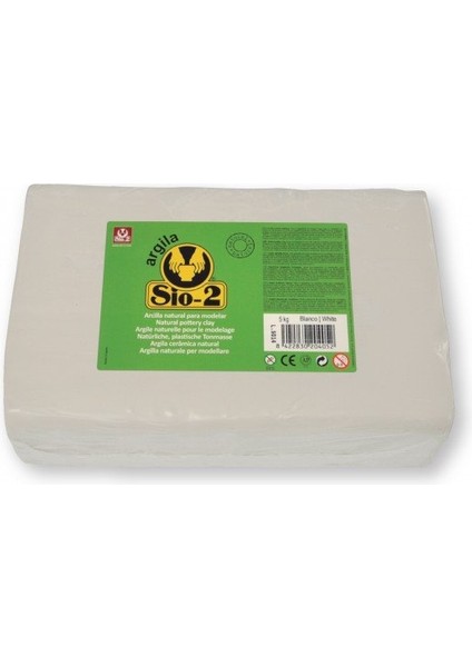 Argila Çömlek Kili - Beyaz - 5kg