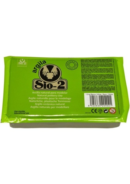 Argila Çömlek Kili - Beyaz - 1.5kg