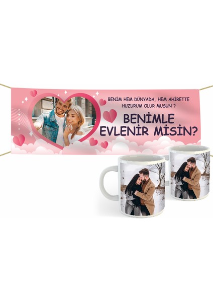 Evlilik Teklifi Kumaş Pankart 24