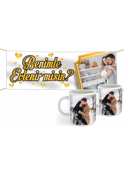 Evlilik Teklifi Kumaş Pankart 20