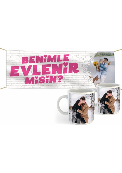 Evlilik Teklifi Kumaş Pankart 13