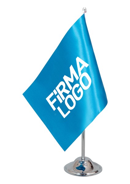 Özel Logolu Masa Bayrağı Tekli 15X22,5 cm