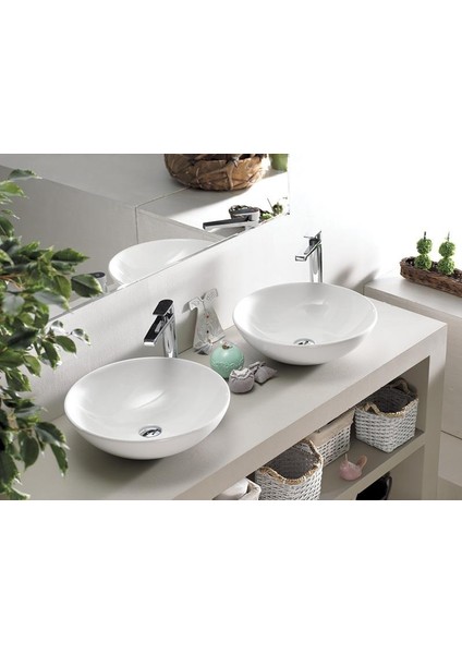 Seramik Cerastyle Zero Tezgah Üstü Çanak Lavabo Ø 46 cm 071600