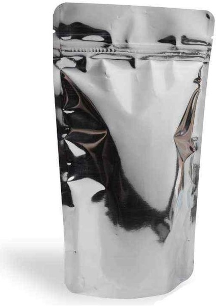 Şeffaf Metalize Kilitli Doypack 160x270x80 mm 25 li Paket