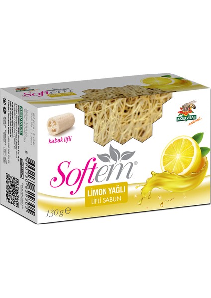 Limon Yağlı Kabak Lifli Sabun 130gr