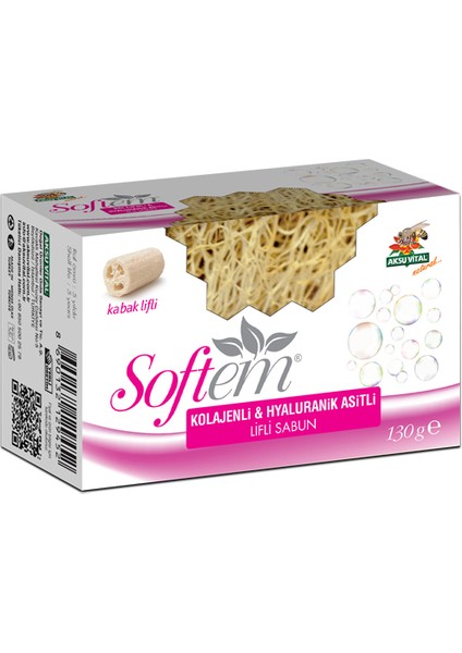 Kolajenli & Hyaluronik Asitli Kabak Lifli Sabun 130gr