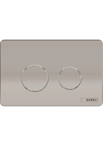 Kumanda Paneli Boyalı Mat Krom P57-0180 Yuvarlak Buton