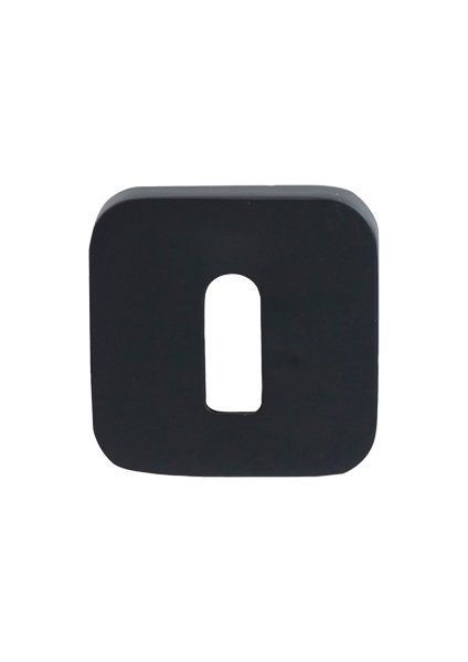 Oda Kare Kapı Kolu Rozet, Mat Siyah Renk
