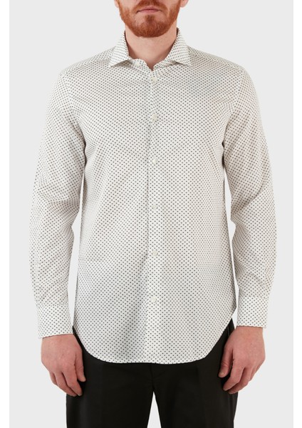 Pamuklu Desenli Regular Fit Gömlek Erkek Gömlek 3L1C86 1npbz F133