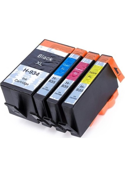 Hp Officejet 6820 4 Renk (934XL-935XL) Muadil Kartuş,