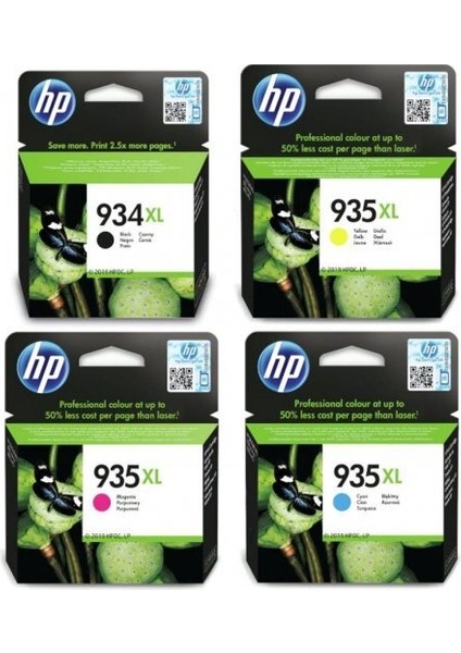 Hp E3E03A Yazıcı Kodu, 4 Renk (934XL-935XL) Muadil Kartuş modelleri