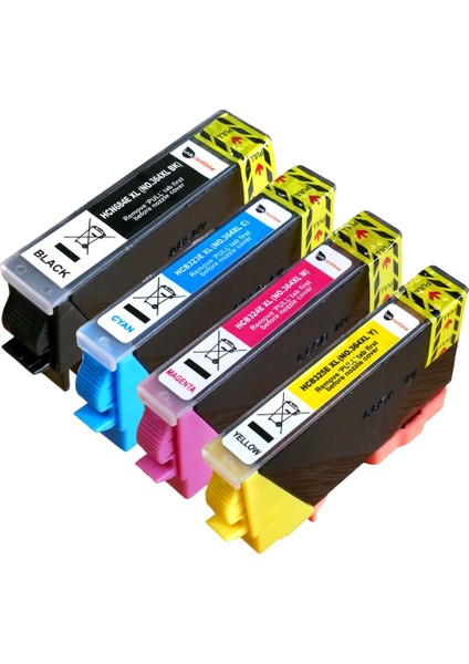 Hp Officejet 4622 4 Renk (364XL) Muadil Kartuş,