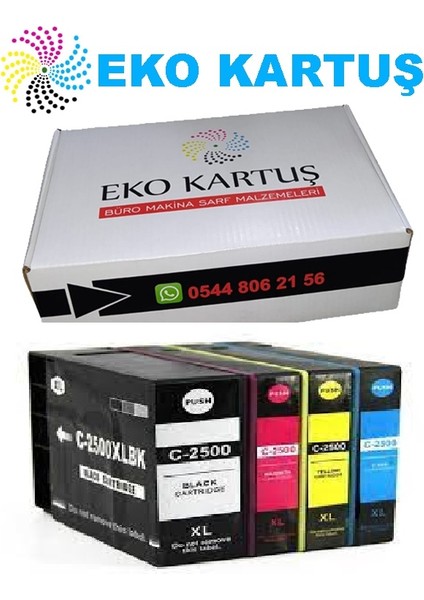 Canon Maxify MB-5050 4 Renk PGI-2500 Xl Muadil Kartuş, fiyatları