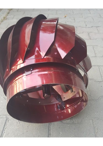 Çap 30 Cm Esmatik Baca Aspiratörü Baca Havalandırması Boruya Takılan 30 Mm Baca Çapı 30 Cm