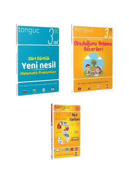3. Sınıf Dört Dörtlük Matematik - Okuduğunu Anlama Becerileri -Akıl Notları