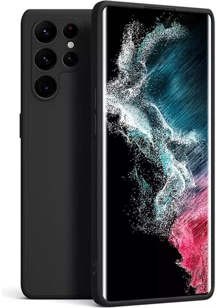 Samsung Galaxy S22 Ultra Uyumlu Kılıf Yumuşak Kamera Lens Korumalı Silikon Içi Kadife