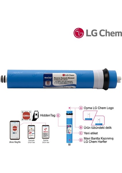 Su Arıtma Cihazı Filtre Seti Lgkuno Membranlı Aqualine 8 Aşamalı