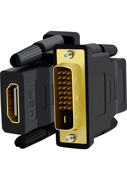 24+1 DVI To HDMI Çevirici DVI Erkek HDMI Dişi Aparat Çift Yönlü HDMI DVI