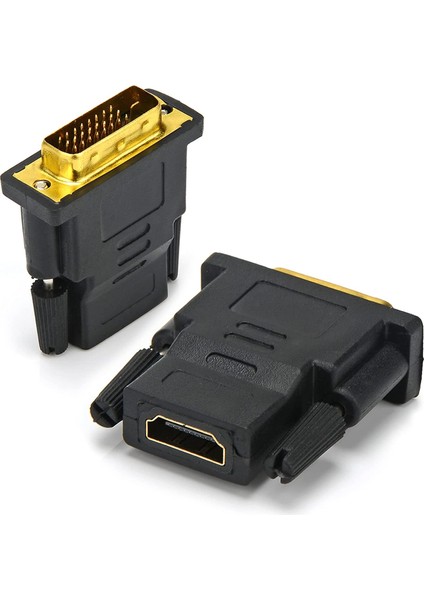 24+1 DVI To HDMI Çevirici DVI Erkek HDMI Dişi Aparat Çift Yönlü HDMI DVI