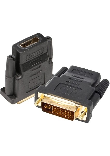 24+5 DVI To HDMI Çevirici DVI Erkek HDMI Dişi Aparat Çift Yönlü HDMI DVI