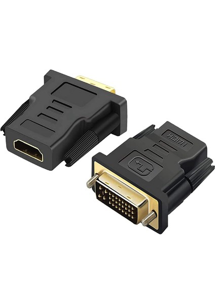 24+5 DVI To HDMI Çevirici DVI Erkek HDMI Dişi Aparat Çift Yönlü HDMI DVI indirimleri