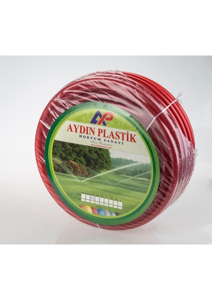 Aydın Plastik Lotus Yaprak Bahçe Hortumu Şeffaf Örgülü Ekonomik Market Tipi Musluklara Uyumlu 1/2 50m