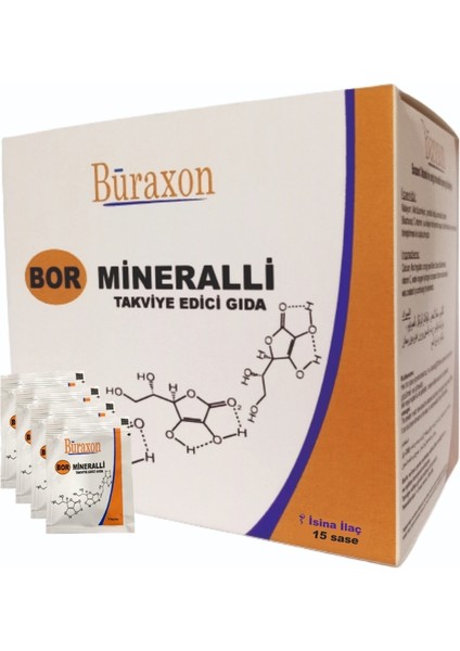 Bor Gıda Takviyesi ,Vitamin &Mineral Takviye Edici Gıda -15 Sase
