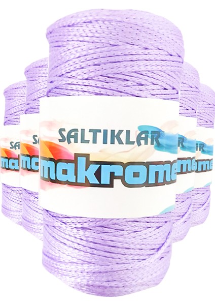 5 Adet Polyester Makrome Ipi 3200 Lila 100 gr