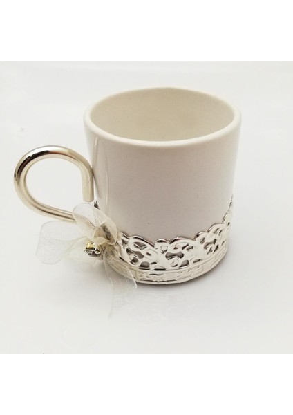 Damat Kahve Fincanı Tepsisi (1 Adet) Beyaz - 53177