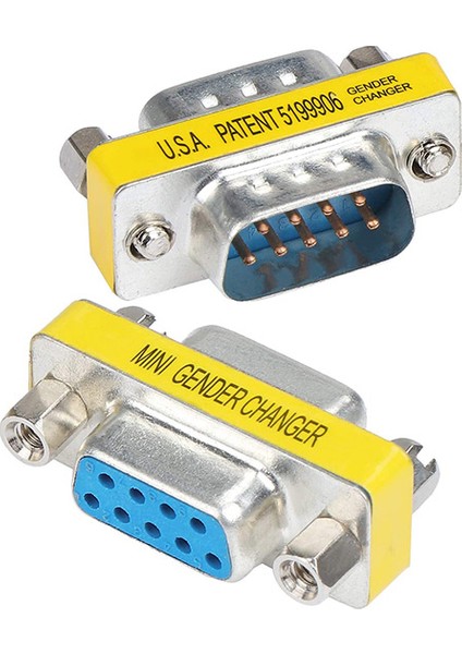 RS232 Dişi Erkek Changer Çevirici Db9 9 Pin Erkek Dişi Çevirici