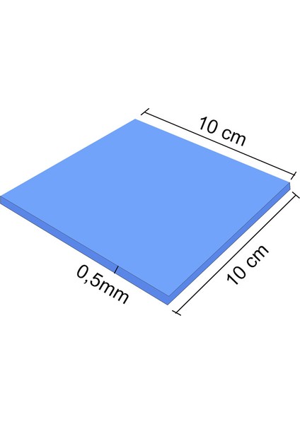 Silikon Termal Ped Soğutucu Termal Silikon Ped 10CMX10CMX0,5MM fiyatları
