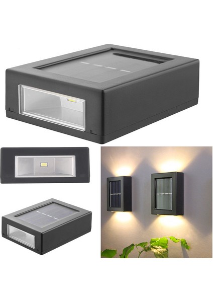 6 Watt Solar Çift Yönlü Duvar Apliği
