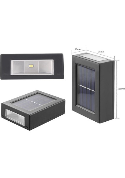 6 Watt Solar Çift Yönlü Duvar Apliği