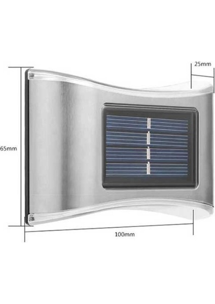 5 Watt Solar Çift Yönlü Duvar Apliği ( Günışığı )