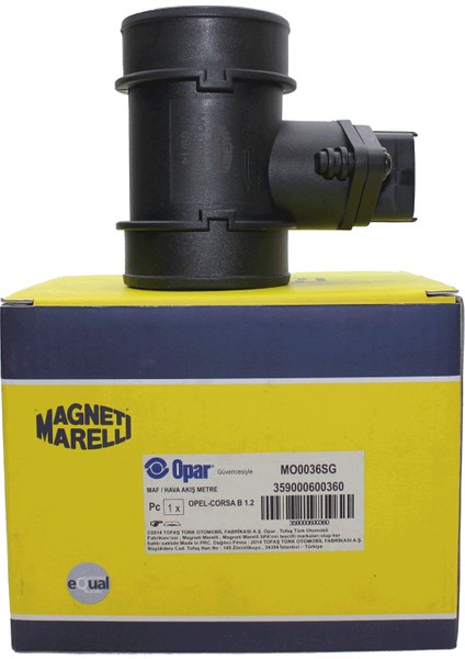 MAGNETTI MARELLI Opel Corsa B X12XE Motor Hava Debimetresi Magnetti Marelli Marka MAR-359000600360