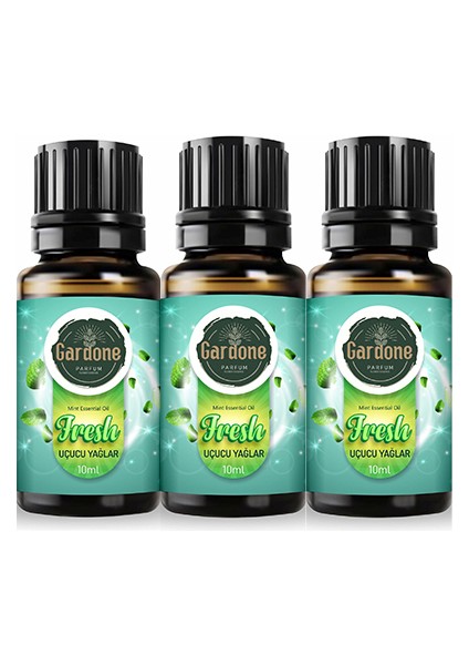 Fresh Uçucu Yağı Buhurdanlık, Ortam Kokusu 3 x 10 ml