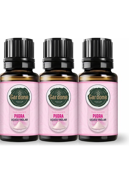 Pudra Uçucu Yağı Buhurdanlık, Ortam Kokusu 3 x 10 ml
